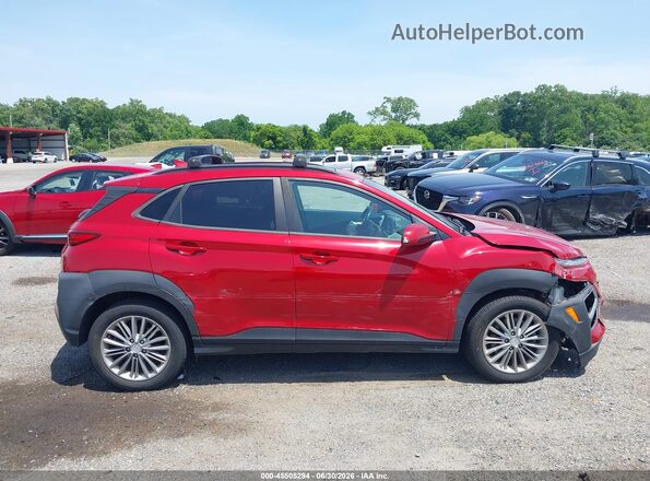 KM8K6CAAXKU337041 2019 HYUNDAI KONA Red Вид задньої частини салону