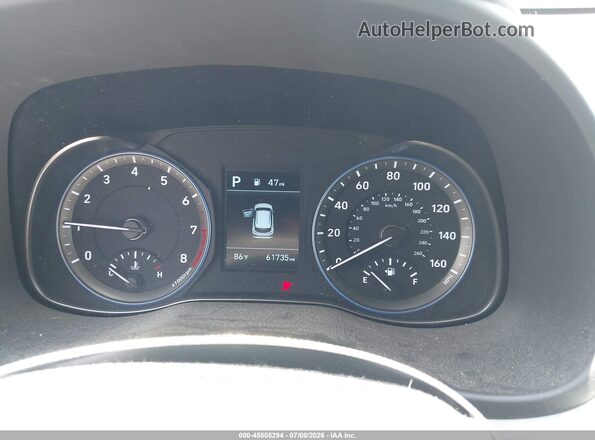 KM8K6CAAXKU337041 2019 HYUNDAI KONA Red Вид задніх сидінь
