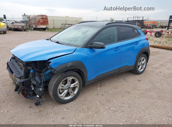 KM8K6CAB0NU880671 2022 HYUNDAI KONA Синий Передняя левая четверть
