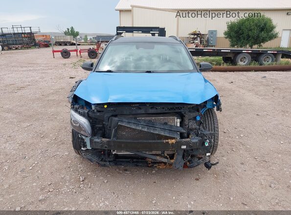 KM8K6CAB0NU880671 2022 HYUNDAI KONA Синий Вид щитка приборов