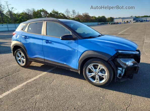 KM8K6CAB0NU894120 2022 HYUNDAI KONA Синий Передняя правая четверть