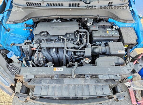 KM8K6CAB0NU894120 2022 HYUNDAI KONA Синий Вид задней части салона
