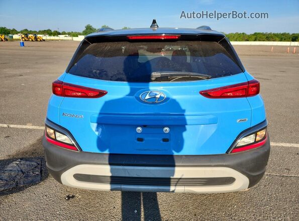 KM8K6CAB0NU894120 2022 HYUNDAI KONA Синий Вид сзади