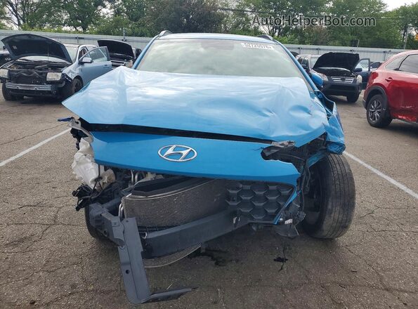 KM8K6CAB0PU982393 2023 HYUNDAI KONA Blue წინა ხედი