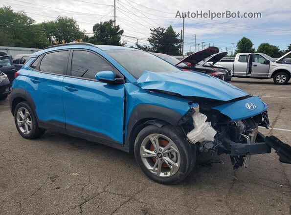 KM8K6CAB0PU982393 2023 HYUNDAI KONA Blue წინა მარჯვენა