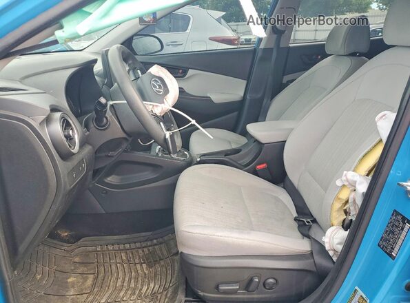 KM8K6CAB0PU982393 2023 HYUNDAI KONA Blue წინა სალონის ხედი