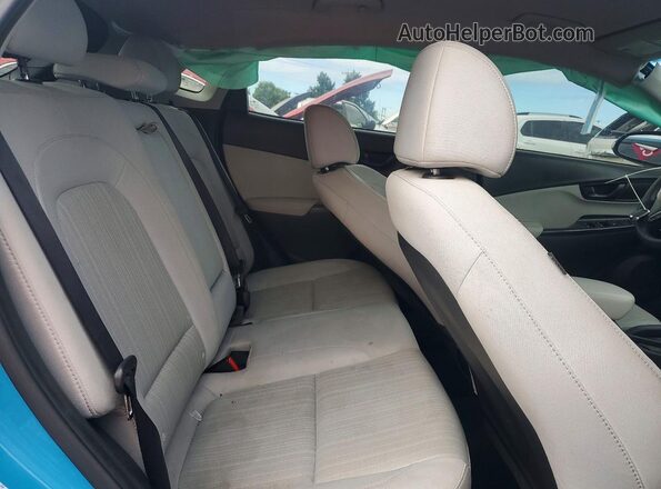 KM8K6CAB0PU982393 2023 HYUNDAI KONA Blue უკანა სალონის ხედი