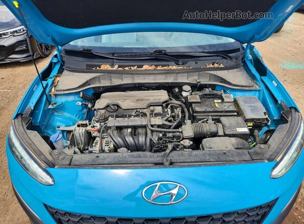 KM8K6CAB1PU982564 2023 HYUNDAI KONA Blue Vista interior trasera