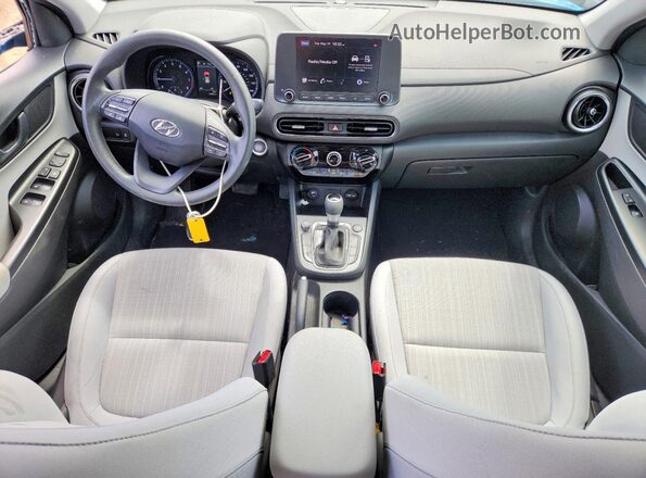 KM8K6CAB1PU982564 2023 HYUNDAI KONA Blue Vista del salpicadero