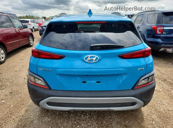KM8K6CAB1PU982564 2023 HYUNDAI KONA Blue Vista trasera