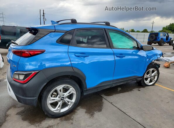 KM8K6CAB4NU841453 2022 HYUNDAI KONA Blue Trasero derecho