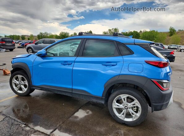 KM8K6CAB4NU841453 2022 HYUNDAI KONA Blue Trasero izquierdo