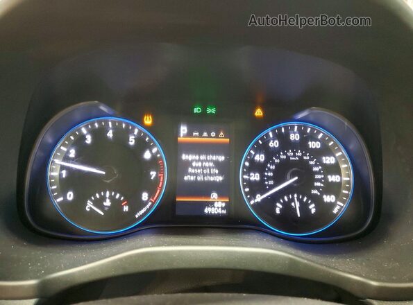 KM8K6CAB4PU053243 2023 HYUNDAI KONA White ხელსაწყოთა პანელის ხედი