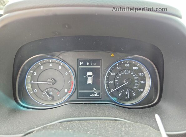 KM8K6CAB4PU057972 2023 HYUNDAI KONA Серебряный Вид щитка приборов