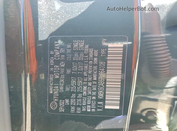 KM8K6CAB6PU964108 2023 HYUNDAI KONA Black 360 interior view