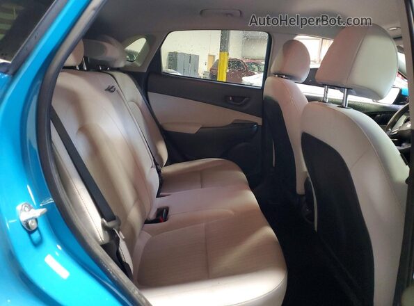 KM8K6CAB6PU977358 2023 HYUNDAI KONA Blue Вид задньої частини салону
