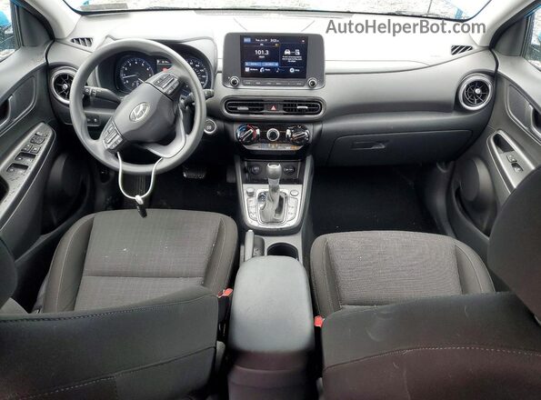 KM8K6CAB9NU888901 2022 HYUNDAI KONA Blue Vista del salpicadero