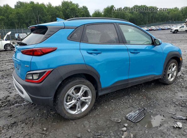 KM8K6CAB9NU888901 2022 HYUNDAI KONA Blue Trasero derecho