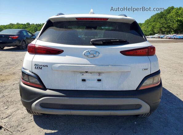KM8K6CAB9PU943933 2023 HYUNDAI KONA Белый Вид сзади