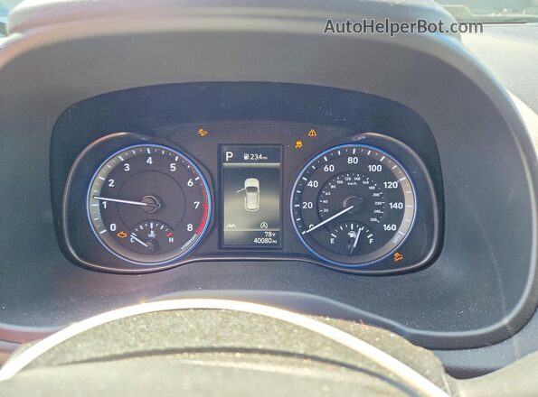 KM8K6CABXPU956254 2023 HYUNDAI KONA Silver Instrument cluster view