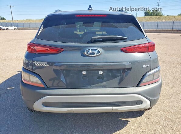 KM8K6CABXPU985687 2023 HYUNDAI KONA Gray Вид ззаду