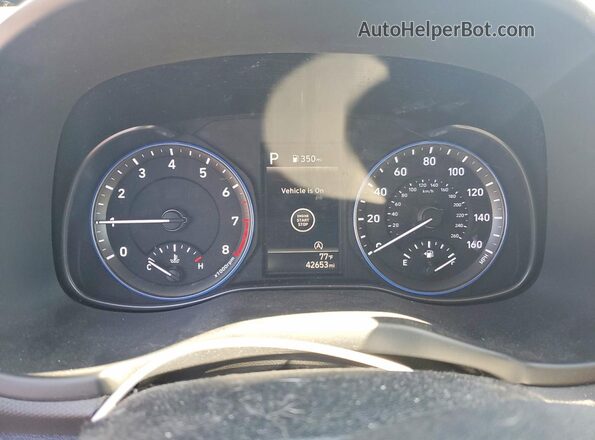 KM8K6CABXPU985687 2023 HYUNDAI KONA Gray Вид щитка приладів