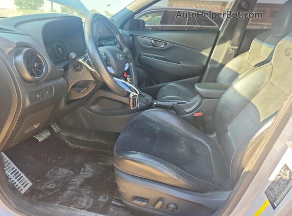 KM8KH3AC0NU001849 2022 HYUNDAI KONA Gray Սալոնի դիմացի տեսք