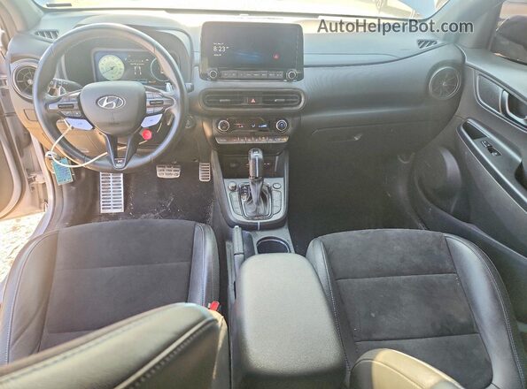 KM8KH3AC0NU001849 2022 HYUNDAI KONA Gray Առջևի վահանակի տեսք