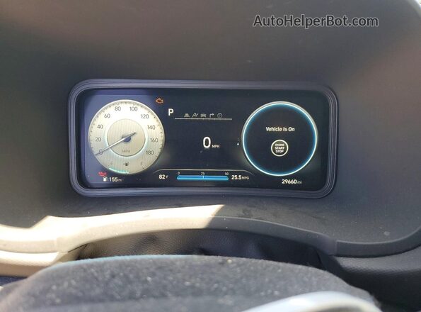 KM8KH3AC2NU004381 2022 HYUNDAI KONA Серый Вид щитка приборов