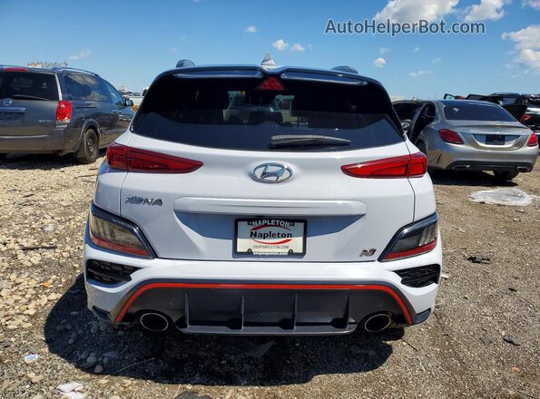 KM8KH3AC2NU004381 2022 HYUNDAI KONA Серый Вид сзади