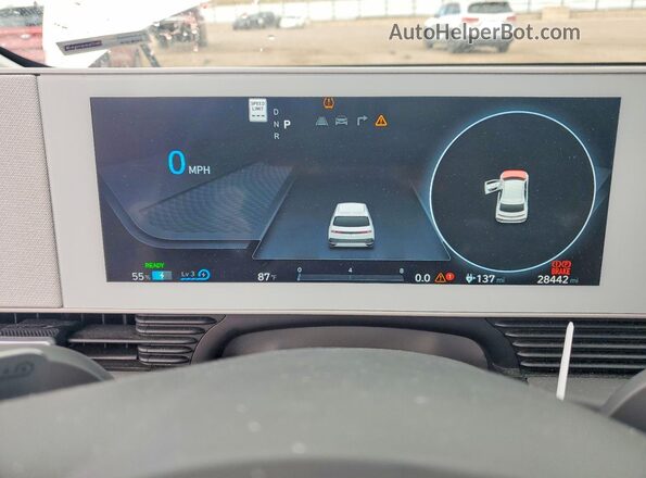 KM8KM4AE2NU080881 2022 HYUNDAI IONIQ White Вид щитка приладів
