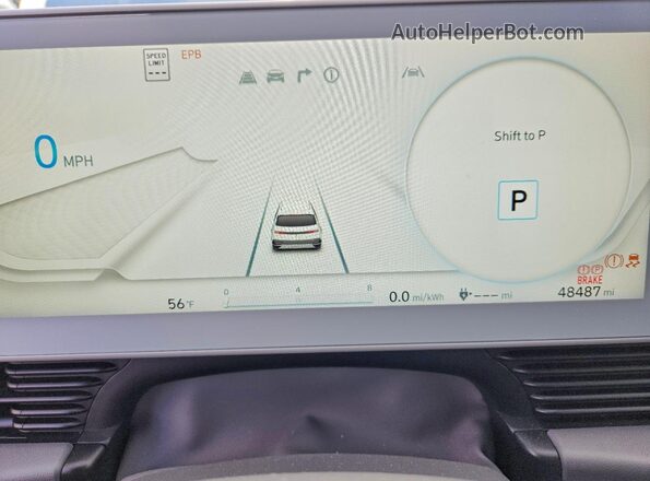 KM8KM4AE5PU126691 2023 HYUNDAI IONIQ Blue ხელსაწყოთა პანელის ხედი