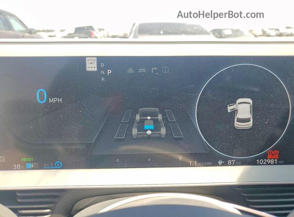 KM8KMDAF8NU049935 2022 HYUNDAI IONIQ Gray ხელსაწყოთა პანელის ხედი