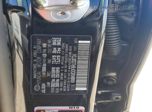 KM8KMDDF8RU328724 2024 HYUNDAI IONIQ Black Սալոնի 360 աստիճան տեսք