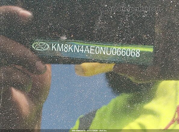 KM8KN4AE0NU066068 2022 HYUNDAI IONIQ 5 Серый Вид подкапотного пространства
