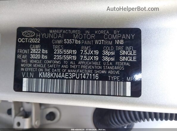 KM8KN4AE3PU147116 2023 HYUNDAI IONIQ 5 Серебряный Вид подкапотного пространства
