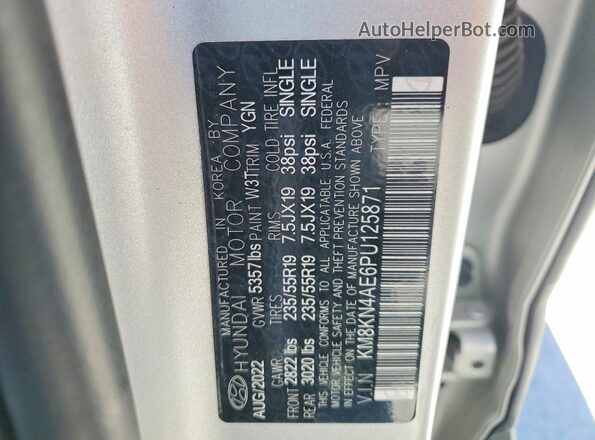 KM8KN4AE6PU125871 2023 HYUNDAI IONIQ Серебряный Панорамный вид салона 360°