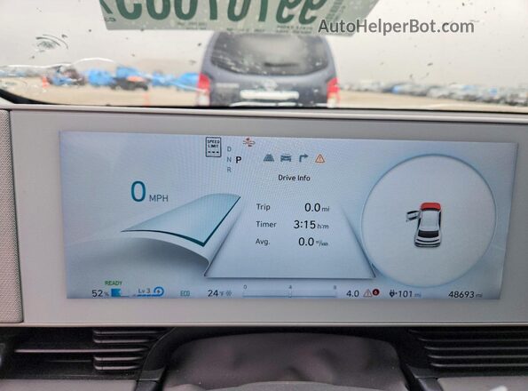 KM8KN4DEXRU271155 2024 HYUNDAI IONIQ Teal Widok zestawu wskaźników
