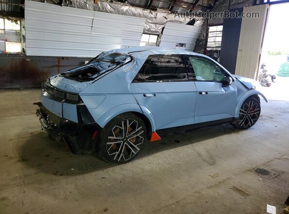 KM8KNDA86SU003367 2025 HYUNDAI IONIQ Blue Trasero derecho