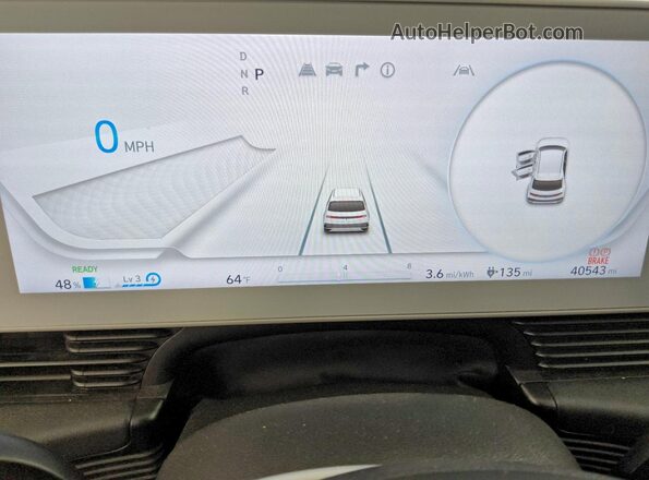 KM8KNDAF0PU230978 2023 HYUNDAI IONIQ Белый Вид щитка приборов