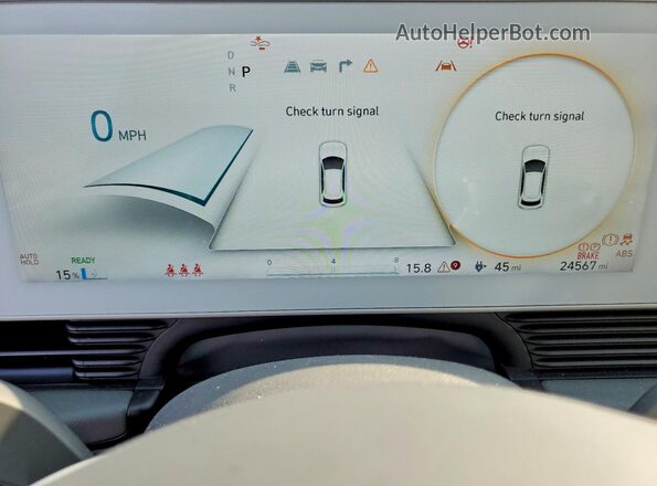 KM8KNDAF1PU190104 2023 HYUNDAI IONIQ Blue Instrument cluster view