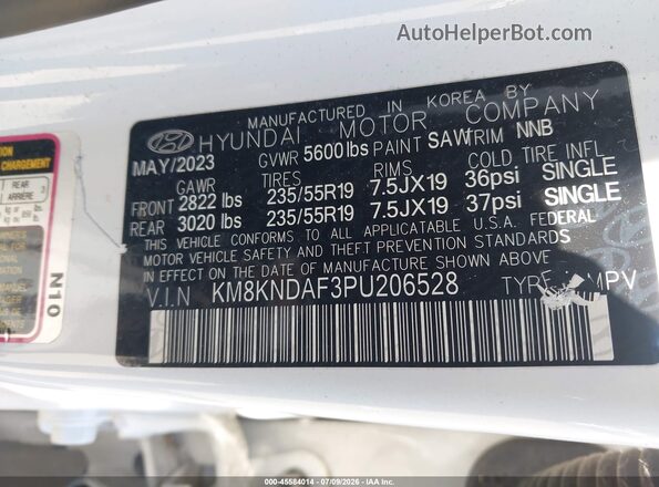 KM8KNDAF3PU206528 2023 HYUNDAI IONIQ 5 White Widok komory silnika