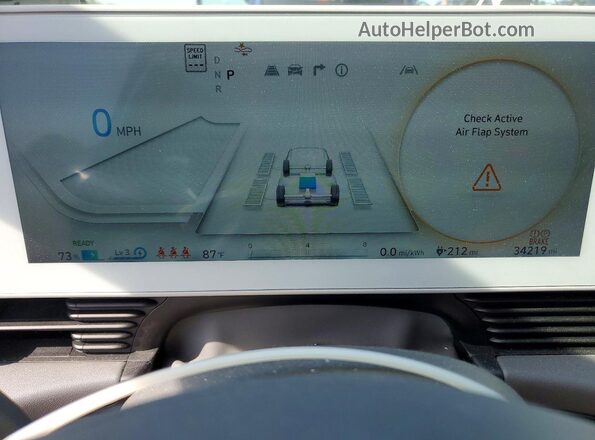 KM8KNDAF4PU192607 2023 HYUNDAI IONIQ Blue Vista del cuadro de instrumentos