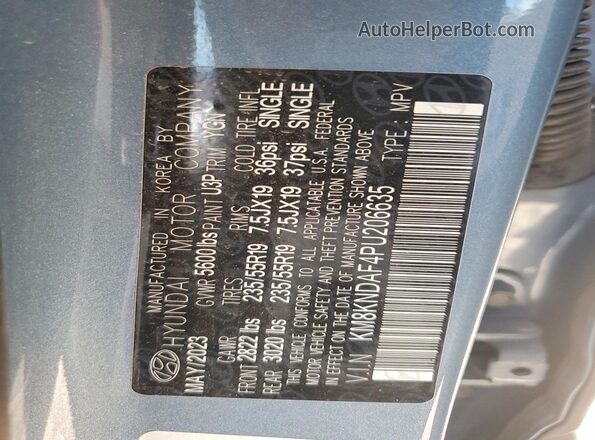 KM8KNDAF4PU206635 2023 HYUNDAI IONIQ Silver Շարժիչի բաժամունքի տեսք
