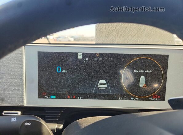 KM8KNDAF4PU232247 2023 HYUNDAI IONIQ Blue Widok zestawu wskaźników