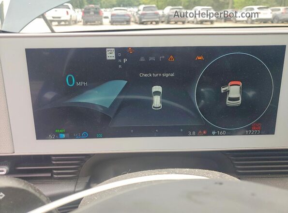 KM8KNDAF7PU175820 2023 HYUNDAI IONIQ Blue Vista del cuadro de instrumentos