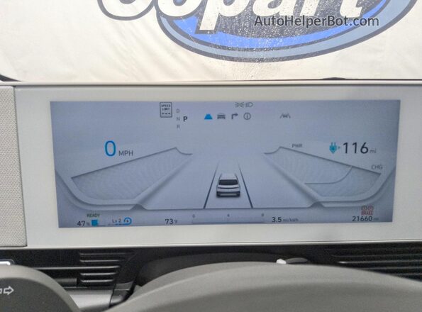 KM8KNDAF7PU199356 2023 HYUNDAI IONIQ Silver Instrument cluster view