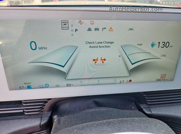 KM8KNDAF8PU210591 2023 HYUNDAI IONIQ Black ხელსაწყოთა პანელის ხედი