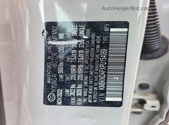 KM8KNDAFXPU154069 2023 HYUNDAI IONIQ Gray Vista del compartimento del motor