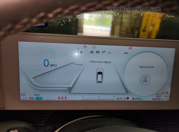 KM8KNDAFXPU218644 2023 HYUNDAI IONIQ White Vista del cuadro de instrumentos